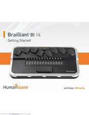 Humanware Brailliant BI 14 Getting Started