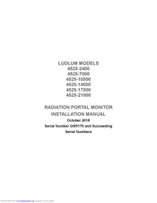 LUDLUM 4525-21000 Installation Manual