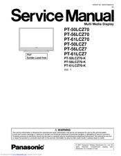 Panasonic LIFI PT-61LCZ70-K Service Manual