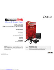 Omega Omegalink OL-RS-FO1 Install Manual