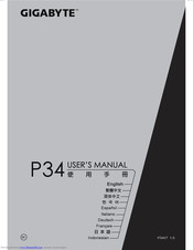 Gigabyte P34 User Manual