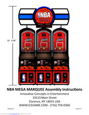 ICE Games NBA MEGA MARQUEE Assembly Instructions Manual