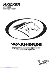Kicker Warhorse WX 10000-1 Technical Manual