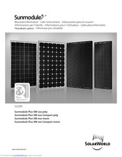 SolarWorld Sunmodule Plus SW xxx mono series User Instructions