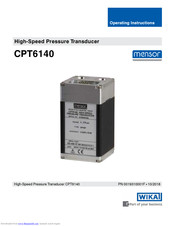mensor CPT6140 Operating Instructions Manual