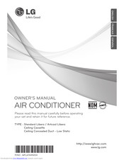 LG Ceiling Concealed Duct - Low Static Owner's Manual