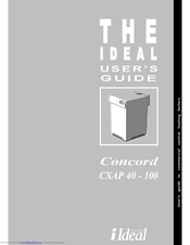 IDEAL Concord CXAP 90 User Manual