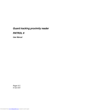Roger PATROL II User Manual