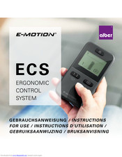 Alber E-Motion ECS Instructions For Use Manual