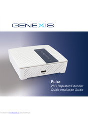 Genexis Pulse Quick Installation Manual