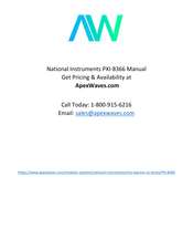NI MXI-Express x1 Series User Manual