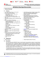 Texas Instruments MSP430G2744DA Manual