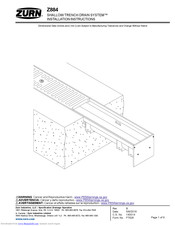 Zurn Z884 Installation Instructions Manual
