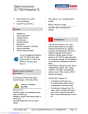 Advantech-DLoG DLT-V6210 Safety Instructions