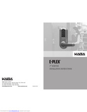 Kaba E-Plex 5x69 Installation Instructions Manual