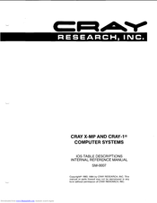 Cray CRAY-1 Reference Manual