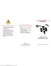 SurgiTel SurgiCam HD Quick Start Manual