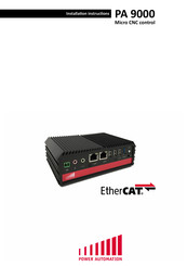 Power Automation PA 9000 MC Installation Instructions Manual