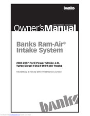 banks Ram-Air 42155-D Owner's Manual