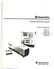 Spectra-Physics Quanta-Ray GCR-18 Instruction Manual