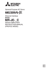 Mitsubishi Electric MR-JE-C Instruction Manual