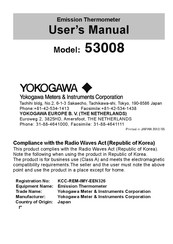 YOKOGAWA 53008 User Manual