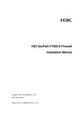 H3C SecPath F1000-E Installation Manual