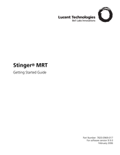 Lucent Technologies Stinger MRT 23 Getting Started Manual