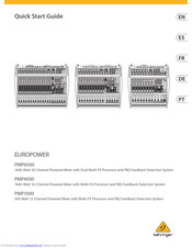 EuroPower PMP4000 Quick Start Manual