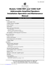 GAI-Tronics 13382 WiFi User's Installation, Operation And Maintenance Manual