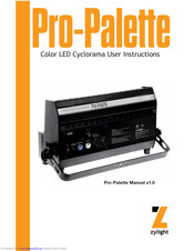 Zylight Pro-Palette User Instructions