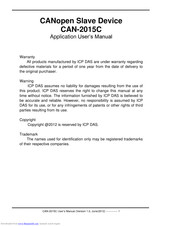 ICP DAS USA CAN-2015C Application User's Manual