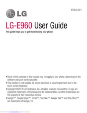 LG E960 User Manual