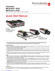 Process Sensors METIS M322 Quick Start Manual