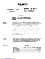 Hy-Gain 18AVT/WB-S Instruction Manual