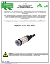 Arnott AS-3070 Installation Manual