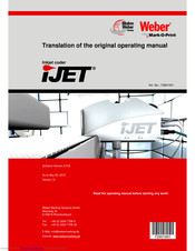 Weber Markoprint iJET Operating Manual