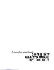 Control Data 3229-A Reference And Instruction Manual