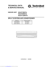 Technibel MCAF92R5TA Technical Data & Service Manual