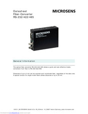 Microsens MS400132-V2 Datasheet