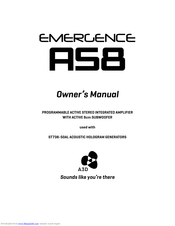 A3D EMERGENCE AS8 Owner's Manual