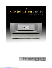 Constellation audio PERSEUS Owner's Manual