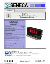 Seneca S315 Installation Manual