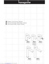 Hans Grohe Metris 31183xx1 Series Installation & User Manual