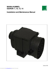 MANN+HUMMEL IQORON-V 7 Installation And Maintenance Manual
