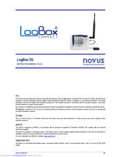 Novus LogBox-3G Instruction Manual