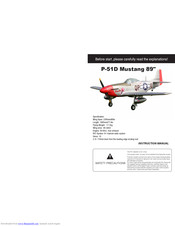 Top RC Model P-51D Mustang 89 inch Instruction Manual