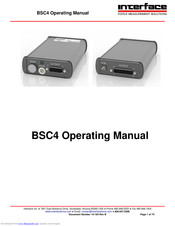 Interface BSC4 Operating Manual
