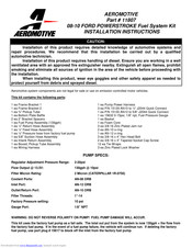 Aeromotive 11807 Installation Instructions Manual