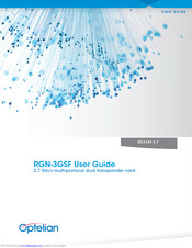 Optelian RGN-3GSF User Manual